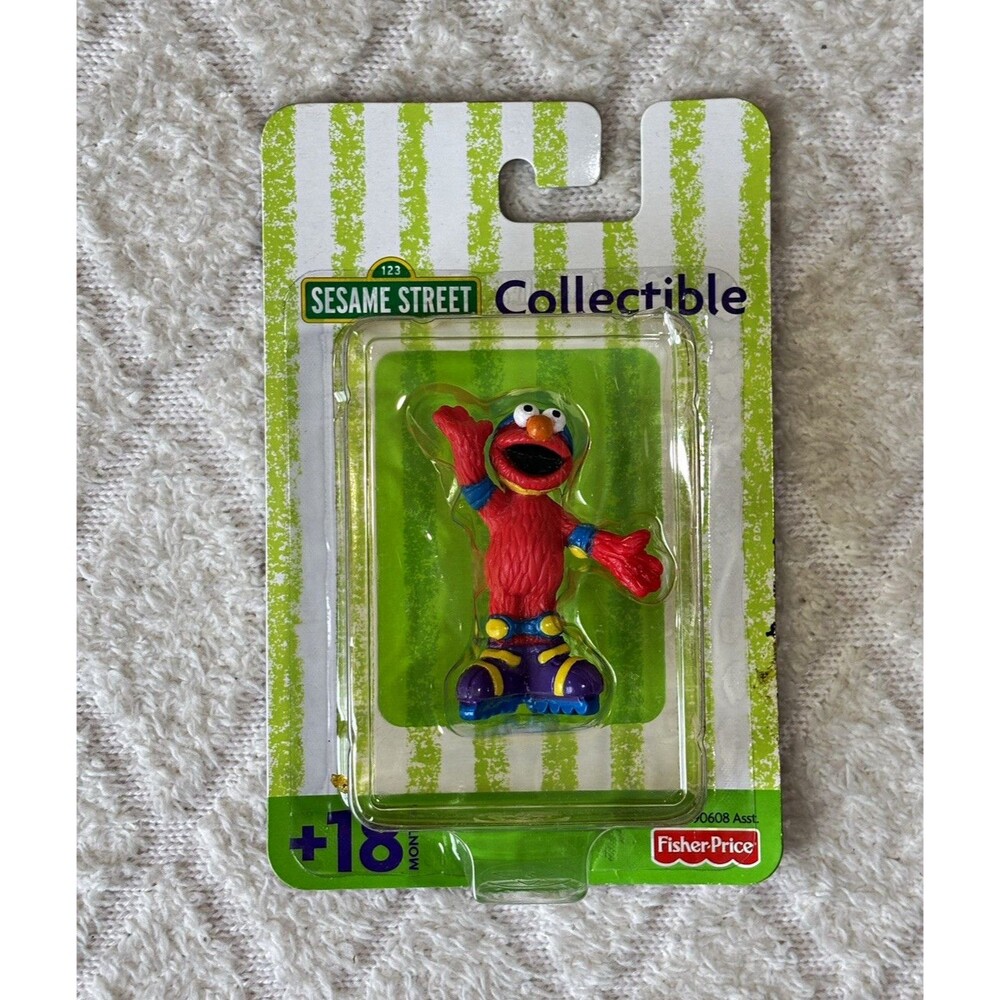 Sealed Fisher-Price Sesame Street Elmo Skates Collectible Figure Vintage 2001